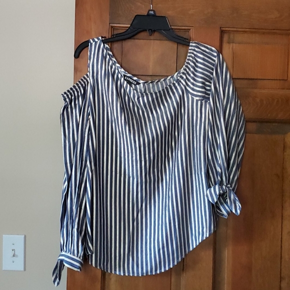 Express Tops - Express cold shoulder blouse
